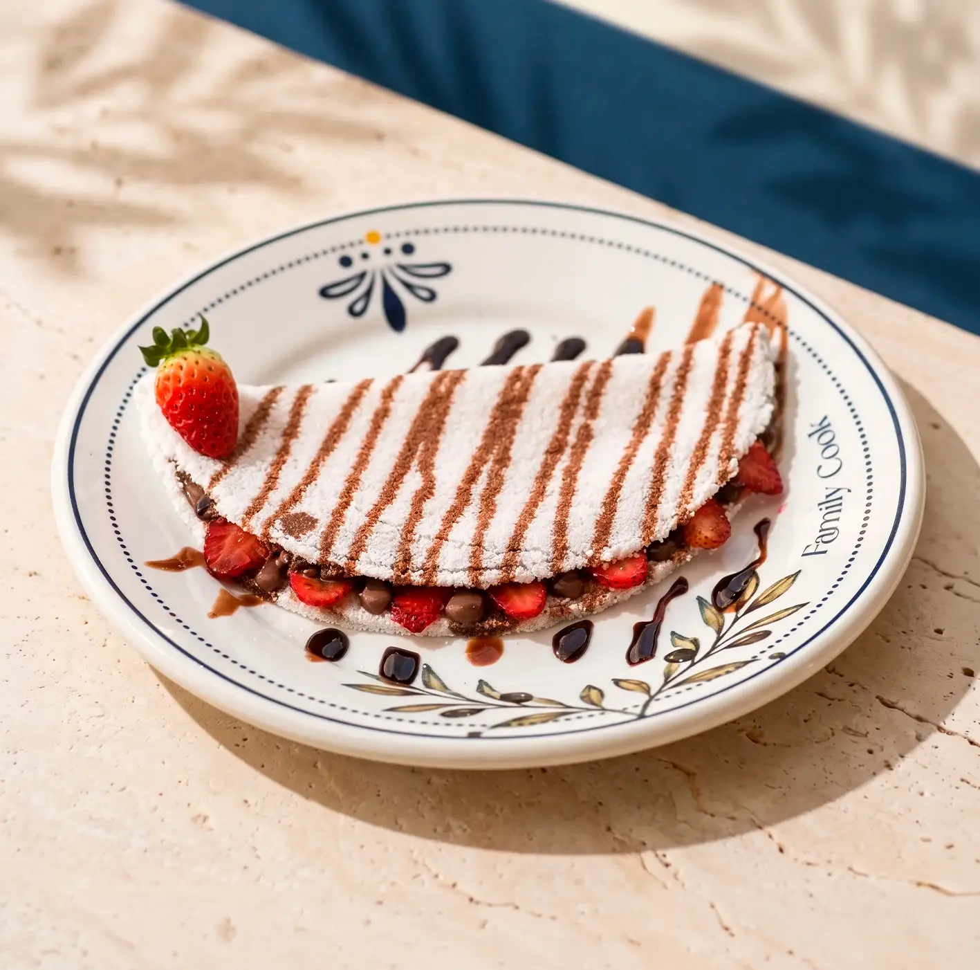 Tapioca doce com morango Family Cook